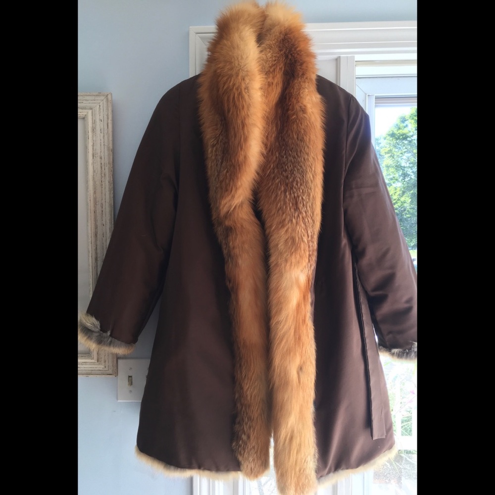 Authentic Fox Fur Coat Alexandor Furs Montreal - Picture 6 of 6
